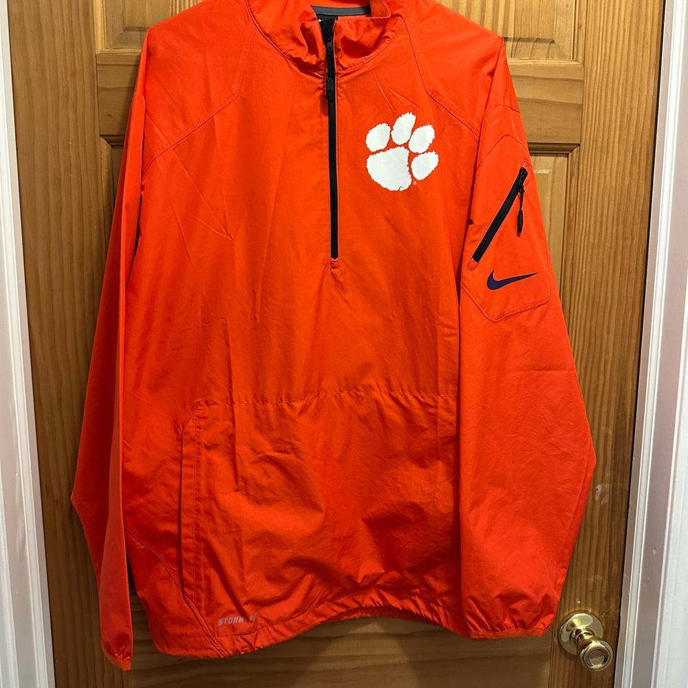 Men’s Clemson University Orange Nike 1/4 Zip Windbreaker Pullover